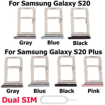  Держатель лотка слота для SIM-карты для Samsung Galaxy S20 Plus Замена гнезда для считывателя SIM-карт