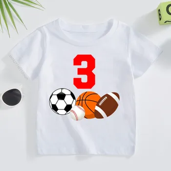 Детский футбол Белая рубашка с коротким рукавом Мультяшный принт Повседневная семейная одежда Набор Мальчик Девочка Мода Баскетбол Белые спортивные футболки