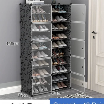 Дизайнерский шкаф для обуви Мобильная спальня Шкаф Полка Шкаф для хранения Дисплей Органайзер Ассортимент Chaussures Мебель для дома XG001