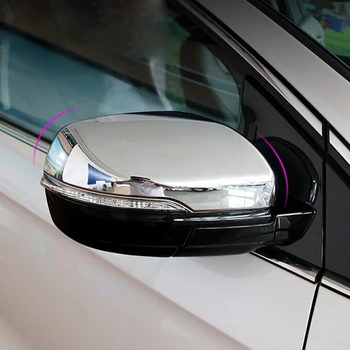 Для Ford Edge 2015 2016 2017 2018 Аксессуары для стайлинга автомобиля ABS Chrome Крышка зеркала заднего вида автомобиля Cover Trim