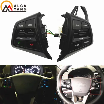 Для Hyundai ix25 (creta) 1.6L Рулевое колесо Кнопки круиз-контроля Пульт дистанционного управления Переключатель громкости Автомобильные аксессуары /