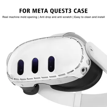 Для Meta Quest 3 VR Шлем Защитный чехол Прозрачные чехлы из ТПУ Защита от пыли Для Oculus Meta Quest3 VR Очки Аксессуар E1O3