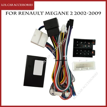 для Renault Megane 2 2002-2009 Авто Аудио GPS Плеер Android Кабель питания Панель Фризовая Рамка 16-контактный жгут проводов с Canbus Box