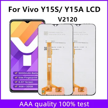  для Vivo Y15S Y15A 2021 V2120 ЖК-дисплей Дигитайзер с сенсорным экраном в сборе