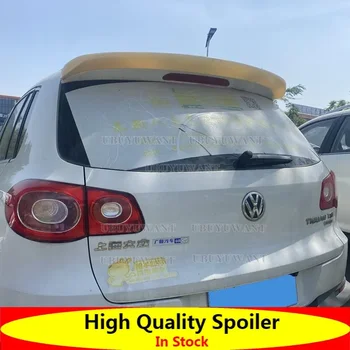 Для Volkswagen VW Tiguan Спойлер 2009-2016 ABS Стайлинг из углеродного волокна Карбоновый спойлер Крыло Багажник Губа Крышка багажника Автомобильный стайлинг