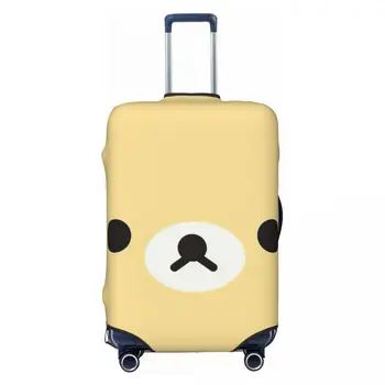 Желтый медведь Симпатичный чехол для багажа Печатный дорожный чемодан Протектор Утолщенный эластичный чемодан с застежкой-молнией