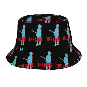 Женщина Ведро Шляпа The Cure Boys Don't Cry Merchandise Bob Hat Hot Summer Головные уборы Солнцезащитные кепки Упаковываемый