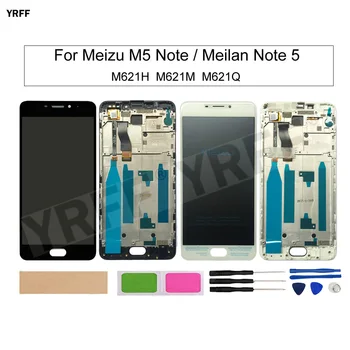 ЖК-дисплей для MeiZu M5 Note,Для Meilan Note 5 M621H M621M M621Q ЖК-дисплей с рамочным сенсорным экраном Дигитайзер в сборе