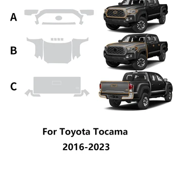  Защитная пленка для Toyota Tacoma 2016-2023 TPU Pre-Cut PPF Kit Наклейка Прозрачная наклейка Аксессуары Прозрачный автомобильный стайлинг