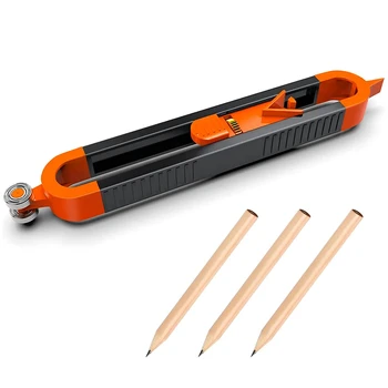 Инструмент для измерения контуров с замком для карандаша - Инструмент для деревянного писца Дубликатор углового измерительного профиля с 3 карандашами