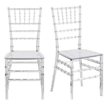 Интегрированный акриловый прозрачный хрустальный стул, открытый пластиковый стул Наполеона Кьявари для банкетов и свадеб в отелях