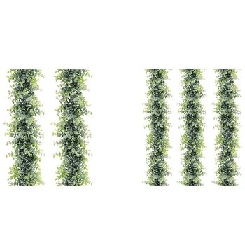 искусственная гирлянда, искусственные виноградные лозы искусственная эвкалиптовая зелень гирлянда свадебный фон арка настенный декор, 6 футов