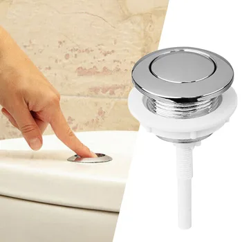  Кнопка бачка унитаза 38 мм ABS Ванная комната Унитаз Нажимная кнопка Одна кнопка для ванных комнат Отели Старомодные аксессуары для крышки резервуара для воды