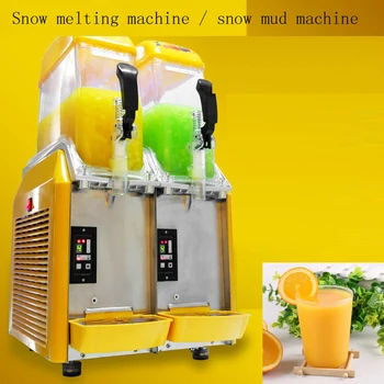  Коммерческая машина для замороженных напитков с двойной банкой, машина для смузи из нержавеющей стали для фруктового сока