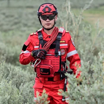 Комплект аварийно-спасательного костюма Four Seasons Дорожное строительство Спасательная одежда На открытом воздухе Обучение альпинизму Светоотражающая одежда