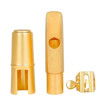 Комплект мундштука для саксофона включает в себя мундштук, колпачок, лигатурный зажим, части саксофона