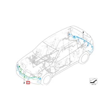 Комплект проводов радара переднего бампера автомобиля 61126991959 для BMW X3 G01 G08 X4 G02 2017-2021 PDC Проводка системы помощи при парковке