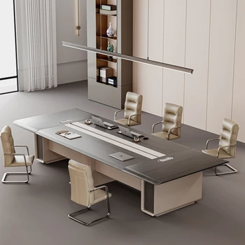 Конференц-стол, длинный стол, простые и современные переговоры, конференц-зал с комбинацией стола и стула, большой прямоугольник.