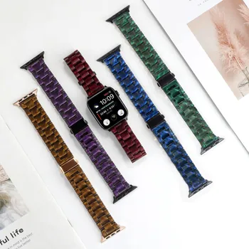 Красочный блестящий ремешок для часов с пряжкой в виде бабочки для ремешка Apple Watch 45 мм 44 мм 42 мм 49 мм для iwatch 8 7 6 петли браслет