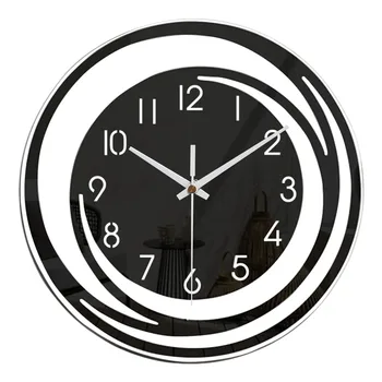 Креативные 30 см акриловые настенные часы Современный дизайн Гостиная Украшение спальни Минималистичный Северный стиль Часы без звука Домашний декор
