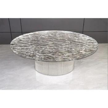Креативный прозрачный чайный стол из смолы Хрустальный обеденный стол Чайная комната Клуб высококачественный акриловый хрустальный стол