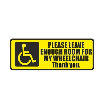  Маленький городок 17,7 см * 6,7 см Инвалид Знак Инвалидность Мобильность Инвалидная коляска Инвалидная коляска ПВХ Авто Наклейка 11-00083