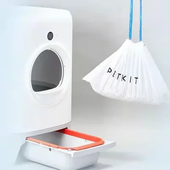  Мешок для туалета для мусора Туалет Smart 4 Мусорная коробка для домашних животных для кошек Рулоны Разлагаемые сумки для какашек Сумки