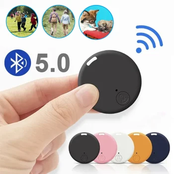 Мини GPS-трекер Bluetooth 5.0 Устройство для защиты от потери Домашнее животное Детская сумка Кошелек Отслеживание для IOS / Android Smart Finder Locator Аксессуары