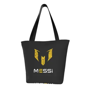 Многоразовая футбольная сумка для покупок Messis Женская холщовая сумка на плечо Моющиеся сумки для покупок