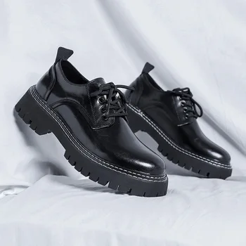 мужчины повседневная деловая офисная одежда обувь из натуральной кожи обувь на шнуровке кроссовки black tide обувь на платформе джентльмен