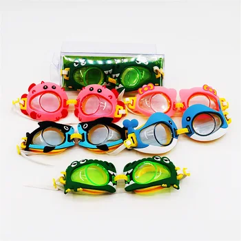 Мультфильм Детские очки для плавания Летние удобные очки для плавания для девочек Снаряжение для дайвинга для мальчиков Интегрированные детские очки