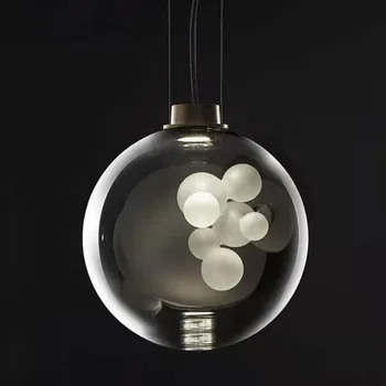 МЫЛЬНАЯ СФЕРА подвесной светильник Современная нордическая пузырьковая лампа дизайнерский стеклянный абажур столовая прихожая кухня островные светильники
