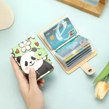  Новая компактная симпатичная сумка для карт Panda Большая емкость Advanced Sense Creative Animal Driving License Set
