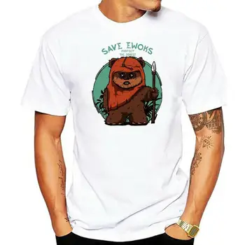 Новая мужская футболка Save Ewoks Forest, размер S-2XL