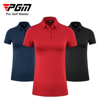 Новая одежда для гольфа Женская футболка с коротким рукавом Модная спортивная дышащая одежда