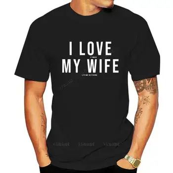Новая прибывшая футболка Мужская футболка Я люблю, когда моя жена позволяет мне ходить на рыбалку Базовая черная мужская футболка на заказ повседневная футболка