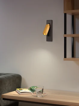 Новый креативный встраиваемый настенный светильник Лампа для гостиничного номера Светодиодная прикроватная лампа Отель Встроенный свет Спальня с USB-лампой для чтения
