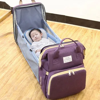  Новый портативный рюкзак для детской кроватки большой емкости Сумка для мамы Корейская версия Женская подвесная коляска Сумка для матери и ребенка