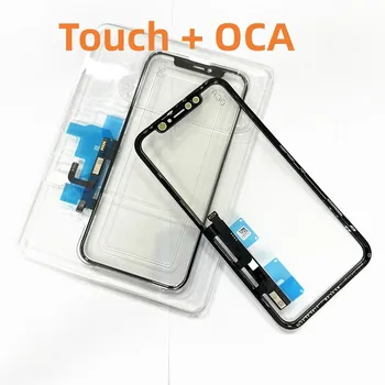 Оригинальный flex для iPhone 11 Сенсорный стеклянный дигитайзер XR Max X XS 12 Pro с заменой на ремонт OCA