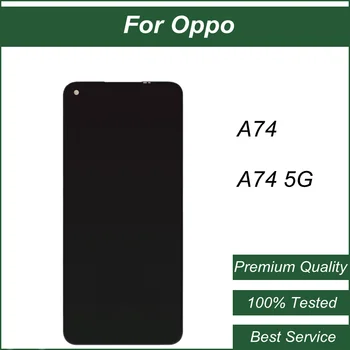 Оригинальный экран для OPPO A74 5G ЖК-дисплей Сенсорный дигитайзер с рамкой в сборе Замена для OPPO A74 AMOLED