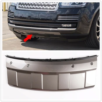  Передний бампер буксировочный крюк Крышка прицепа для Land Rover Range Rover 2013-2017 LR038741 Нижняя глянцевая серая защитная пластина Anti Guard Board