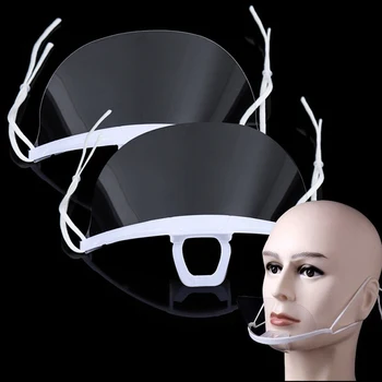Пластиковые прозрачные маски для лица для перманентного макияжа Предотвращение слюны Защита от запотевания Прозрачная линза Стоматологическая маска Tatoo Аксессуары