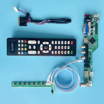  Плата драйвера контроллера монитора подходит LP140WH1 LP140WH4 40-контактный LVDS Аналоговый телевизор DIY Kit 1366 * 768 VGA + HDMI + AV + USB Экран ноутбука 14 дюймов