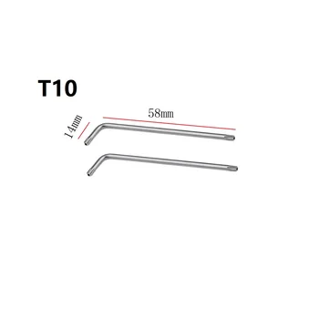 поворотный винт Torx Отвертки T30 / T20 / T25 / T10 / T15 2 Way 2 шт./компл. Небольшой размер из легированной стали Ремонт автомобиля Высокая твердость