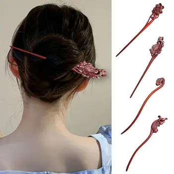 Полезные палочки для волос Сандаловое дерево Элегантный деревянный китайский стиль Женская шпилька Женская шпилька изысканная
