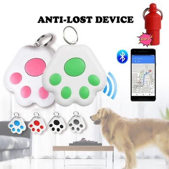 Портативный мини-локатор для отслеживания домашних животных Mini Cat Dog Bluetooth 5.0 Скрытое GPS-устройство слежения за потерей для мобильных домашних животных Key Finder Tools