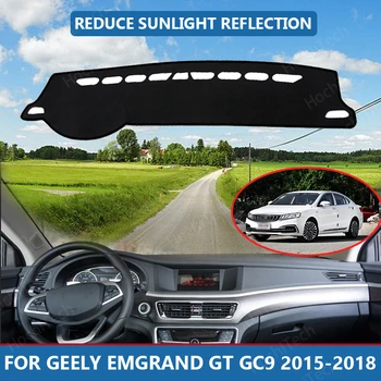 правый руль Коврик для крышки приборной панели автомобиля с защитой от ультрафиолета для Geely Emgrand GT GC9 2015-2018