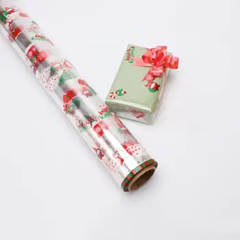 Праздничная рождественская подарочная упаковка Прочная красивая рождественская подарочная упаковочная бумага с цветочным рисунком рулон на Рождество для благосклонности на Рождество