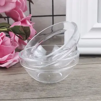 Прозрачная чаша с эфирным маслом Инструменты для ухода за кожей Легко чистить Стеклянная чаша для приправ Салатница Салон красоты