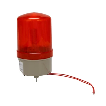 Промышленный мигающий звуковой сигнализатор, BEM-1101J 220 В Красные светодиодные сигнальные лампы Акустооптическая система сигнализации Вращающийся свет Аварийный